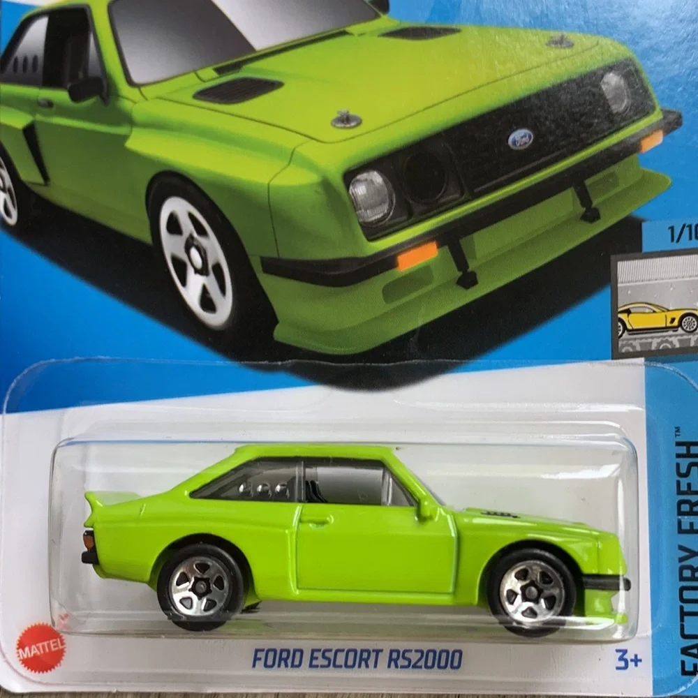 Hot Wheels Car Ford Escort RS2000 Green Factory Fresh Hotwheels 2024 Mattel New